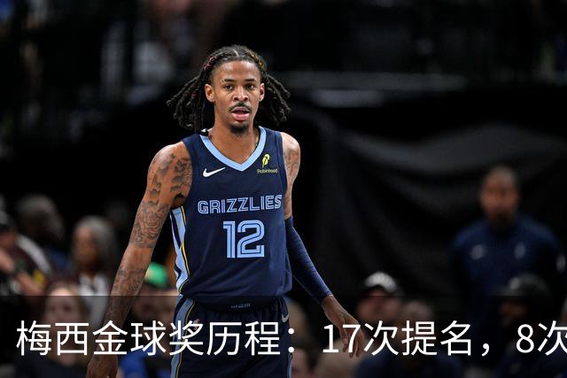 梅西金球奖历程：17次提名，8次夺冠，39岁斩获第5名
